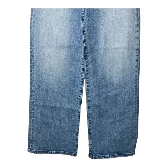 1331. BLANK NYC “SAY LESS” WIDE LEG DENIM JEANS SIZE 26 CROSS OVER BUTTON FLY - Picture 8 of 15